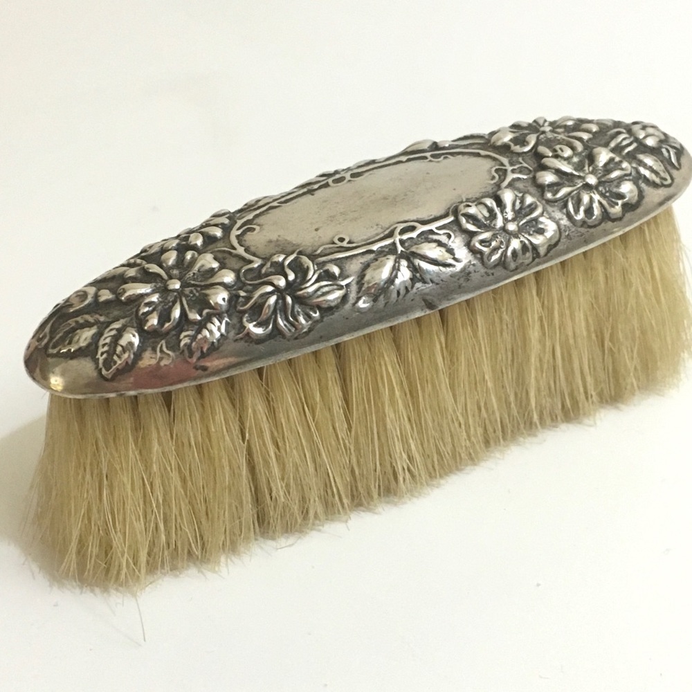 Mauser Pre 1903 Unicorn Sterling Repoussé Brush